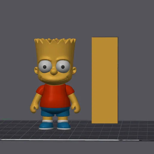 Bart Simpson - Chibi Mini Figure model cover from Cults3D