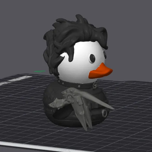 Edward Scissorhands Duck model cover from Cults3D