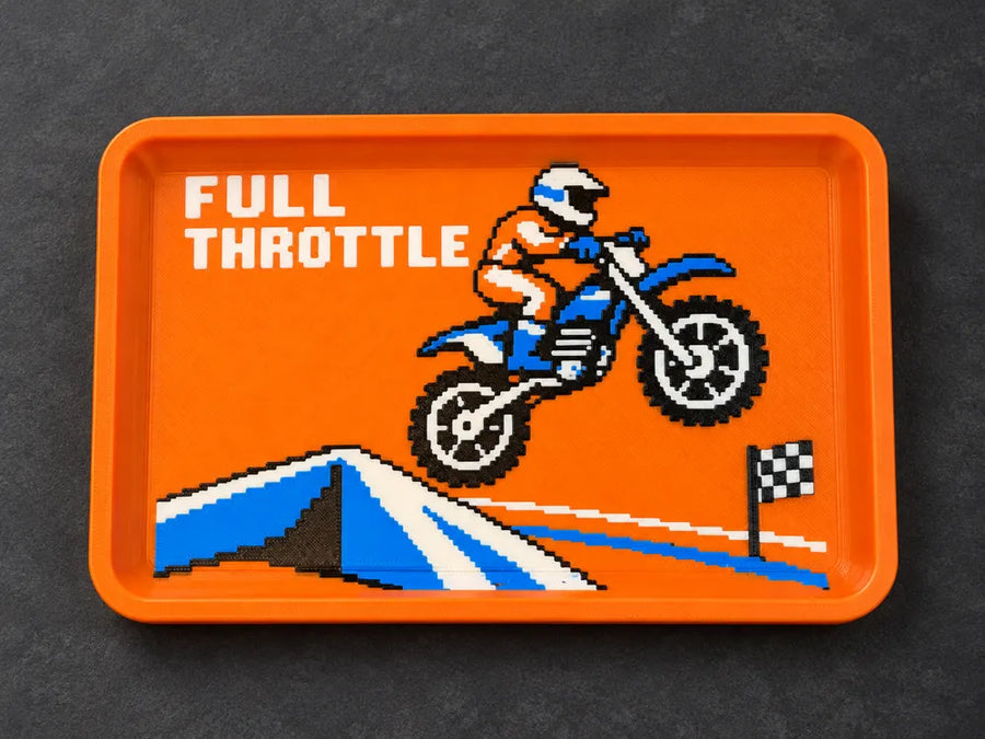 Full Throttle — Pixel Motocross Catchall Tray by SwagBag.US
