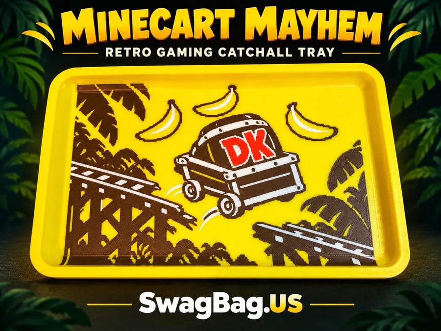 Minecart Mayhem — Retro Gaming Catchall Tray by SwagBag.US