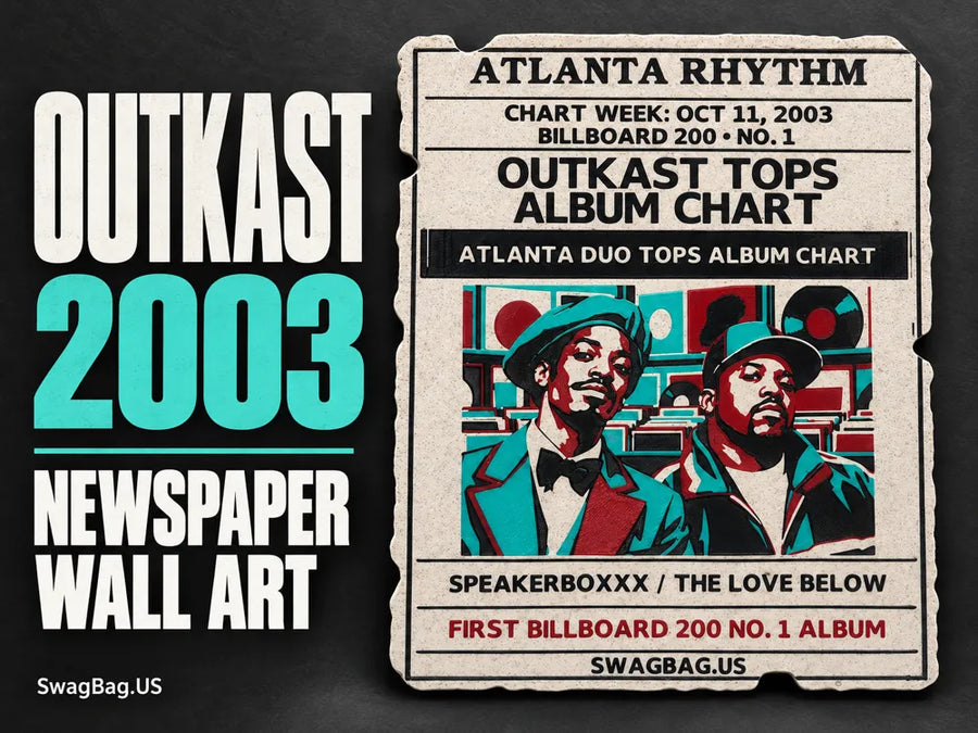 OutKast — Speakerboxxx / The Love Below Newspaper Wall Art by SwagBag.US