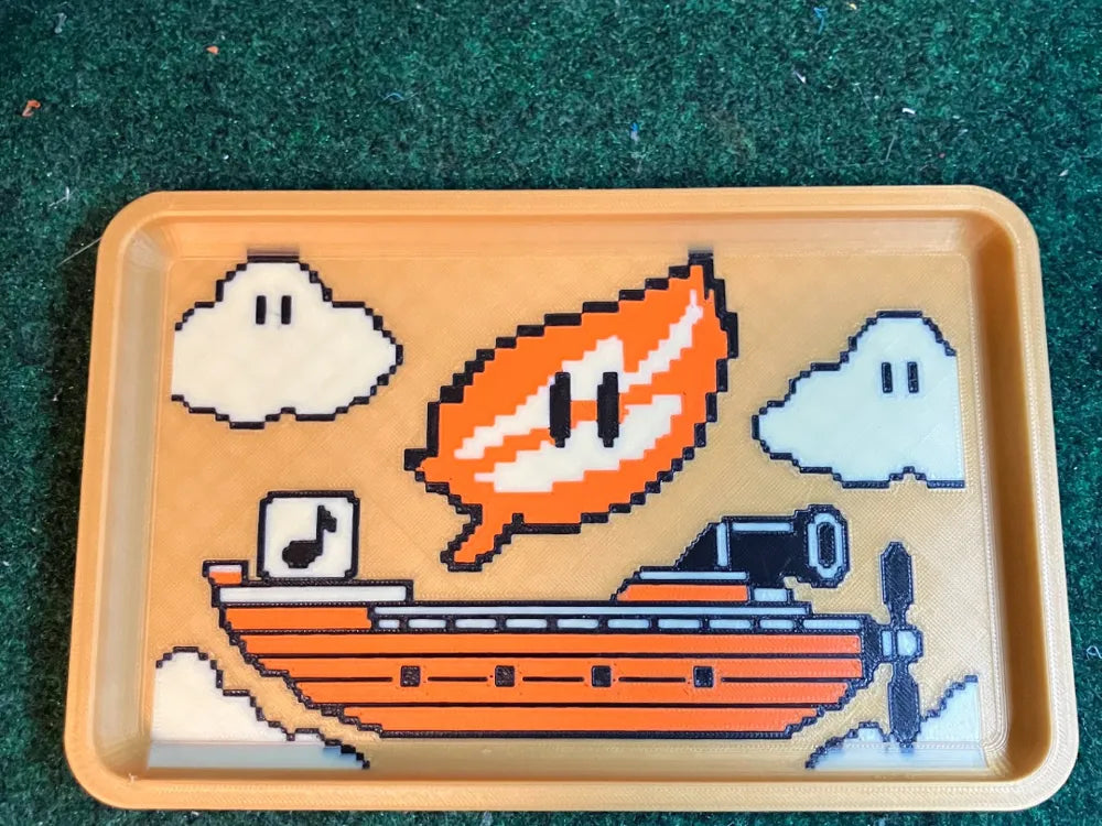 Skyship Adventure — Pixel Art Catchall Tray by SwagBag.US