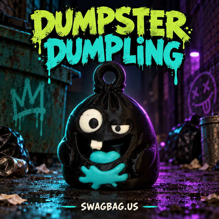 Dumpster Dumpling — Bag charms model preview