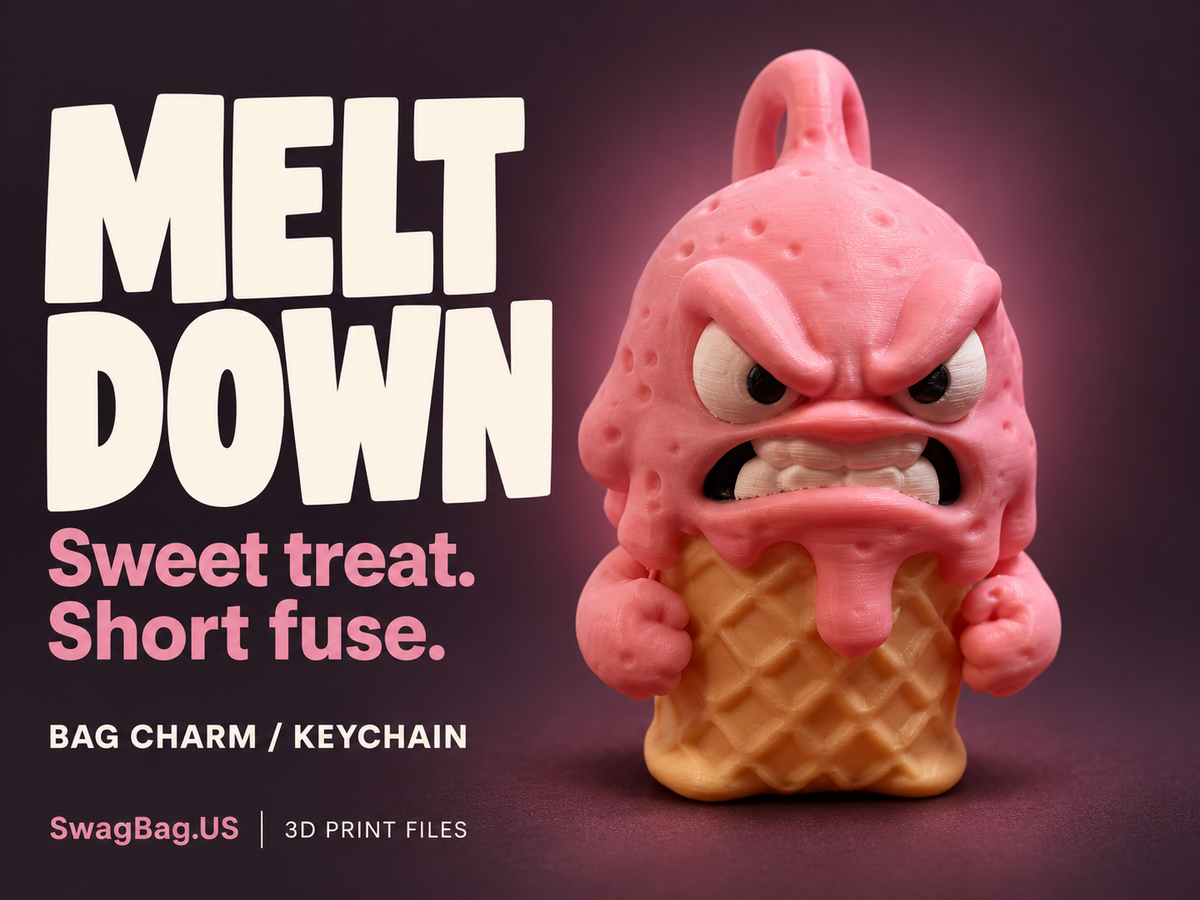 Meltdown — Bag charms model preview