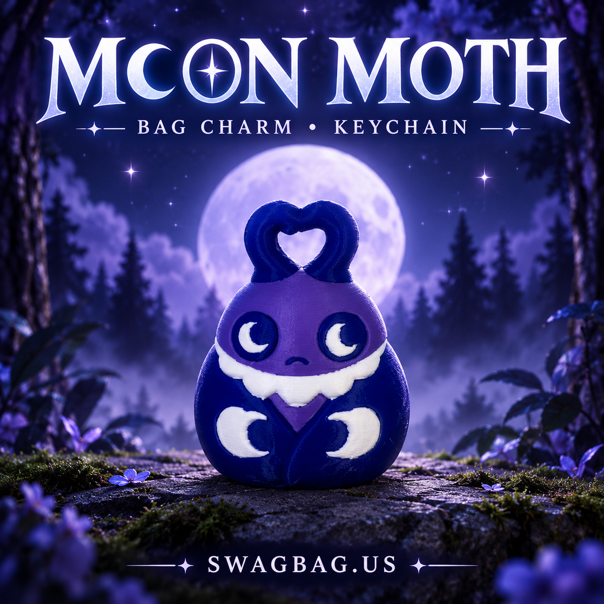 Moon Moth — Bag charms model preview