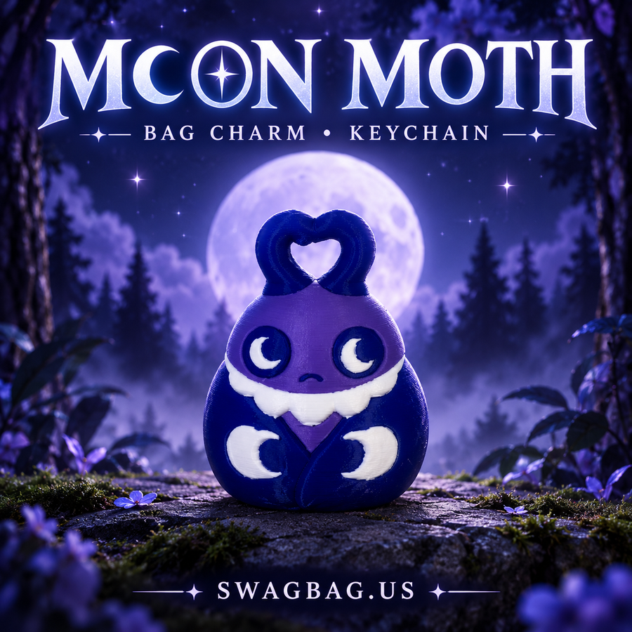 Moon Moth — Bag charms model preview