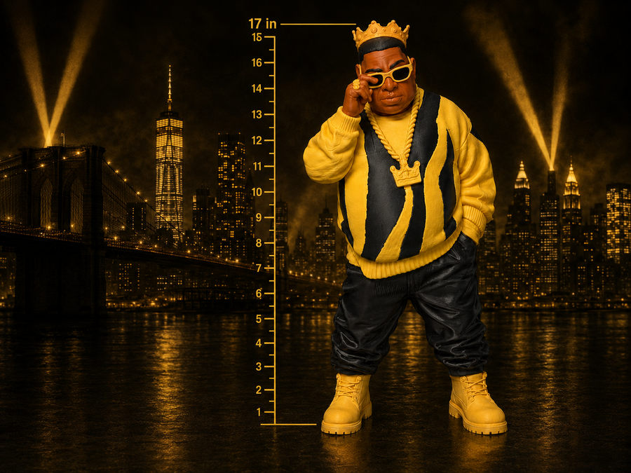 The Notorious B.I.G. 17-inch fan tribute figure — MakerWorld cover.