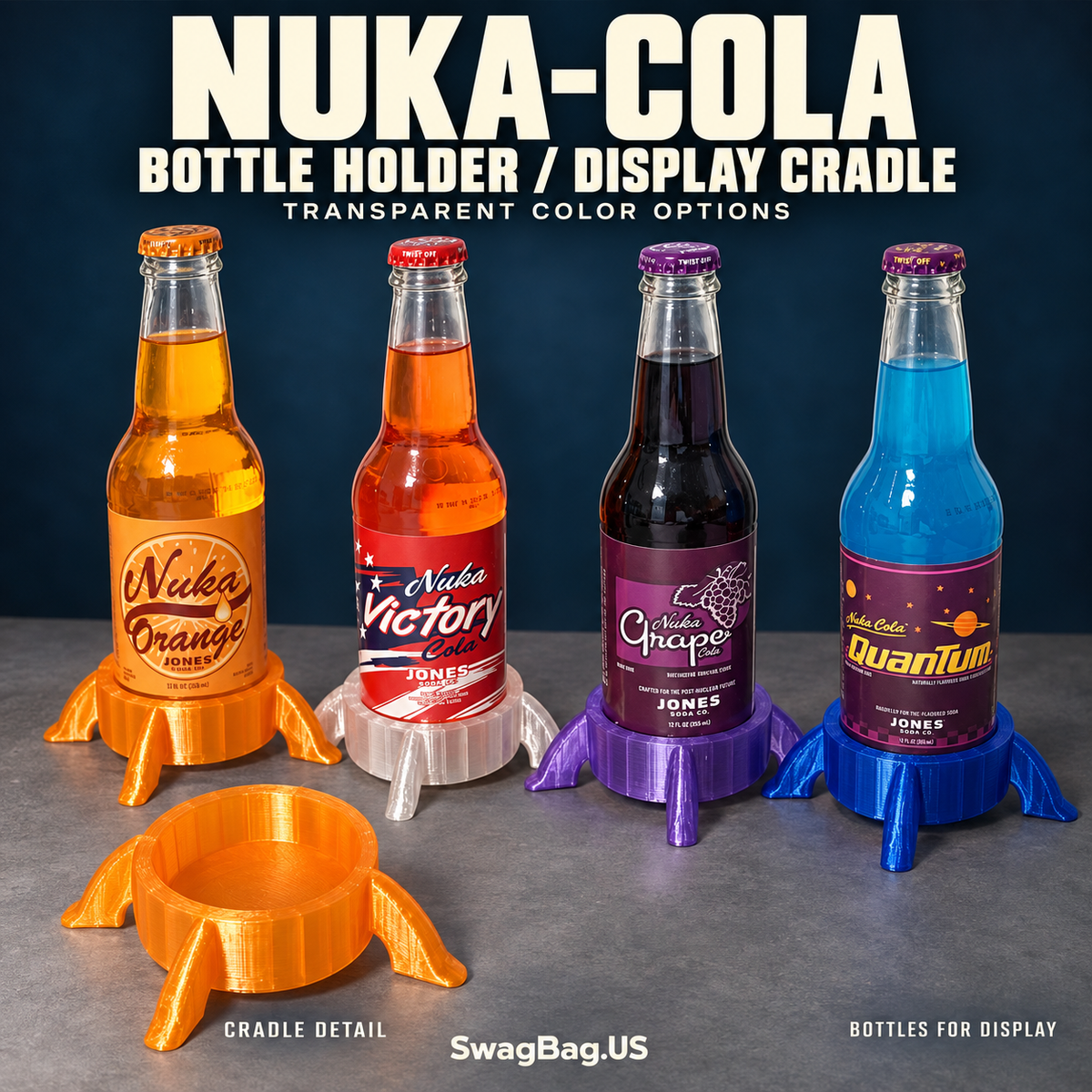 Nuka-Cola — Bottle Holder & Display Cradle — approved SwagBag.US cover