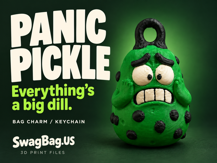 Panic Pickle — Bag charms model preview