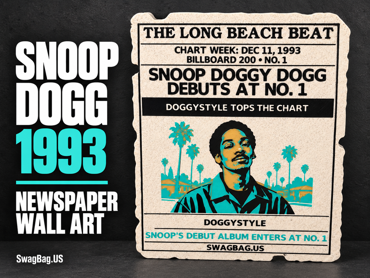 Snoop Dogg Doggystyle — No. 1 Newspaper Wall Art — approved SwagBag.US cover