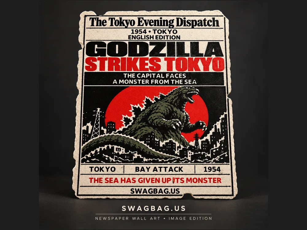 Tokyo 1954 — Newspaper Wall Art — Image Edition by SwagBag.US
