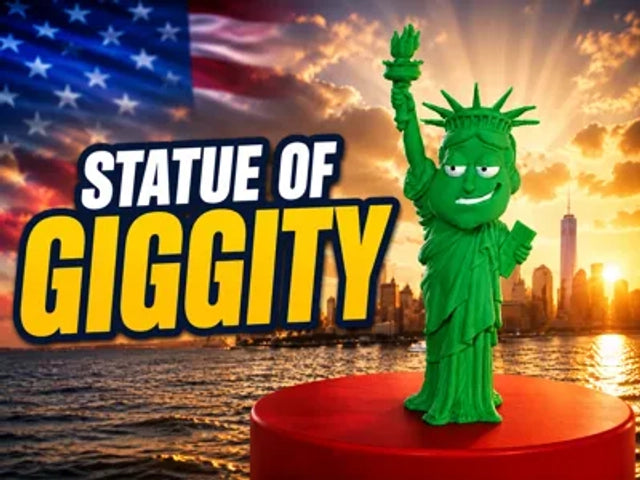 Statue of Giggity — Quagmire of Liberty Parody — SwagBag.US model preview