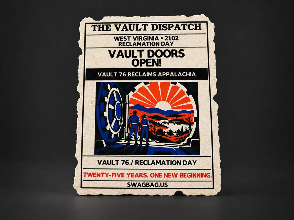 Vault Doors Open — Newspaper Wall Art — Image Edition by SwagBag.US