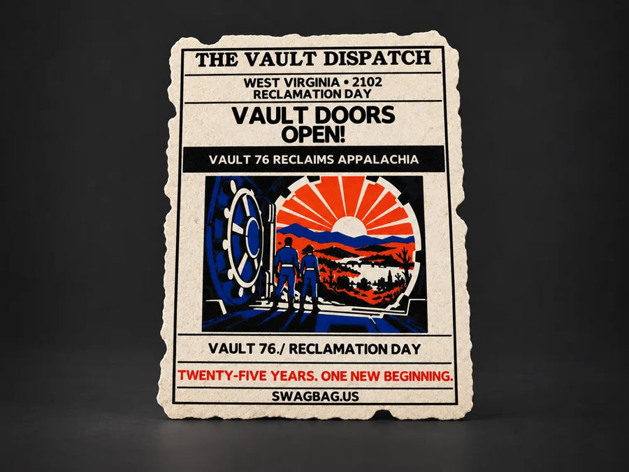 Vault Doors Open — Newspaper Wall Art — Image Edition by SwagBag.US