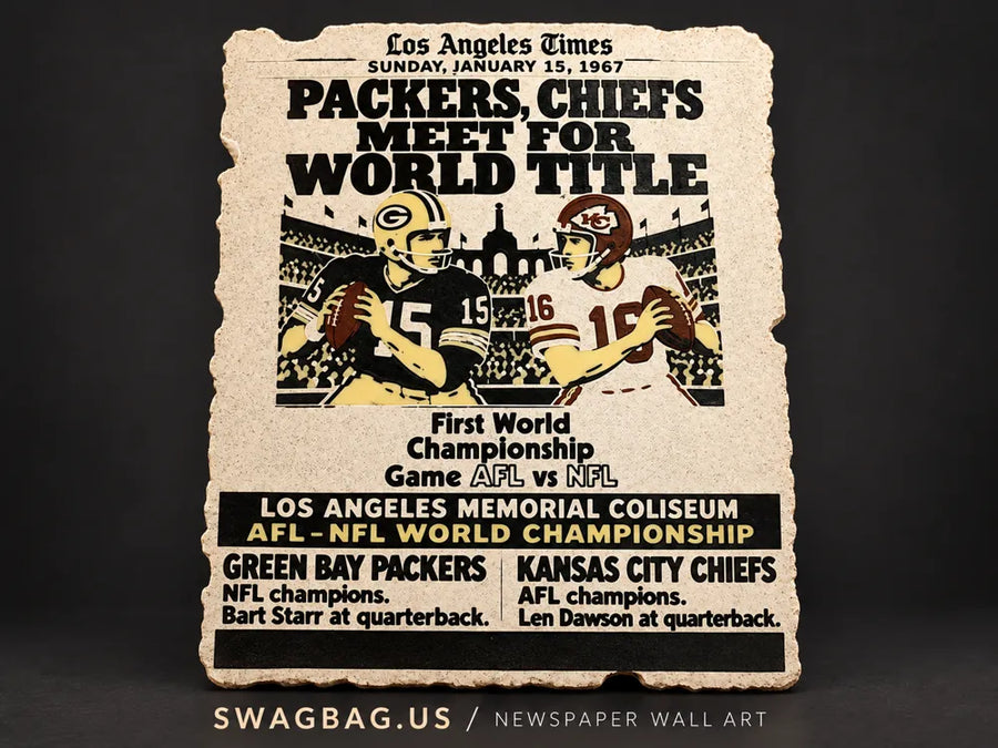 World Title 1967 — Newspaper Wall Art — Image Edition by SwagBag.US