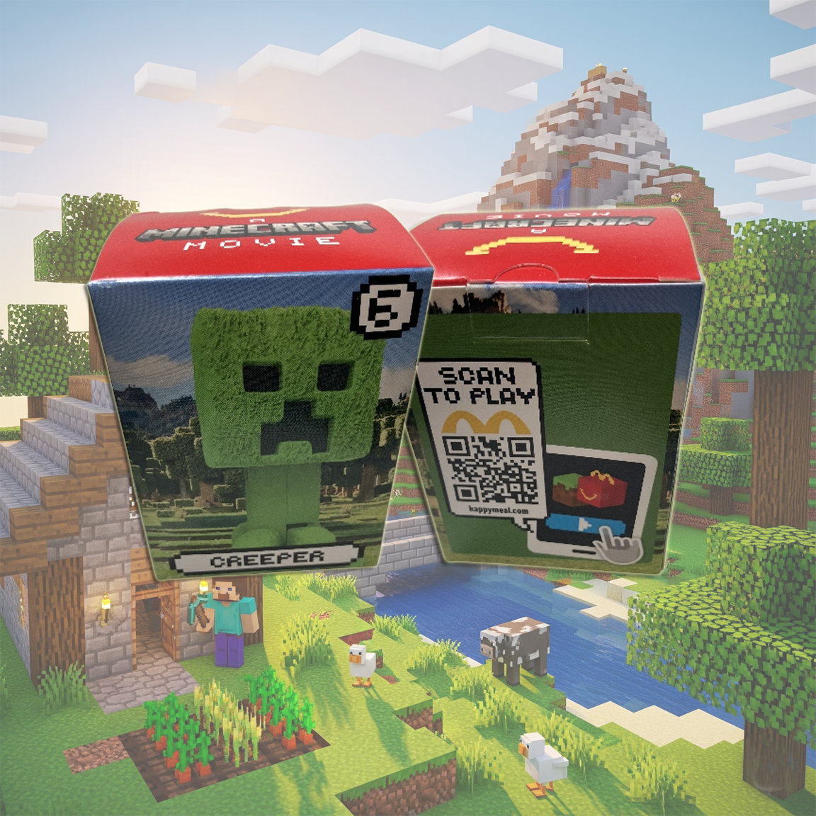 Creeper! Minecraft The Movie Happy Meal Toy 2025