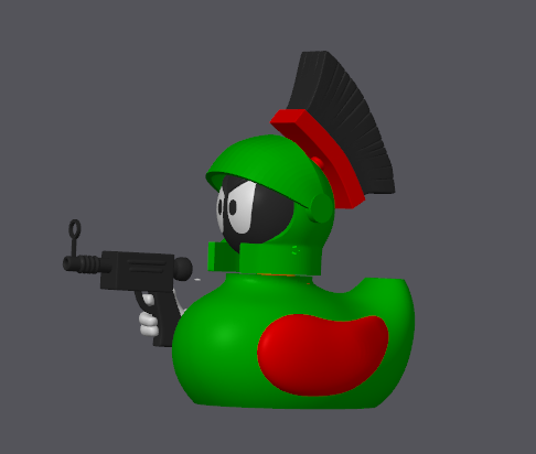 Marvin the Martian Duck – Full Color Bambu Ready 3MF – Cartoon Space Duck Model