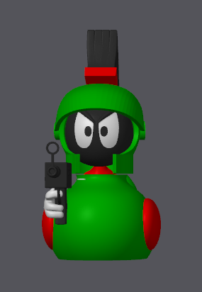 Marvin the Martian Duck – Full Color Bambu Ready 3MF – Cartoon Space Duck Model