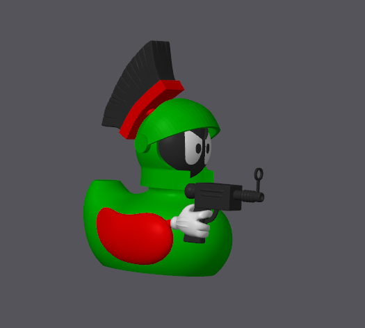 Marvin the Martian Duck – Full Color Bambu Ready 3MF – Cartoon Space Duck Model