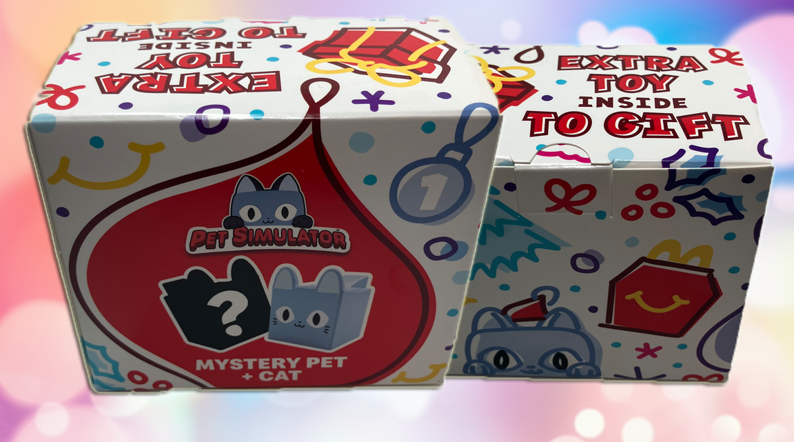 Pet Simulator Mystery Pet + Cat (Official Mcdonalds Happy Meal Toy 2024)