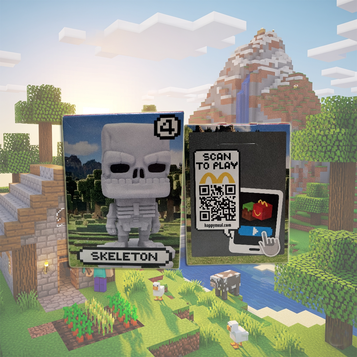 Skeleton - A Minecraft Movie Happy Meal Toy 2025