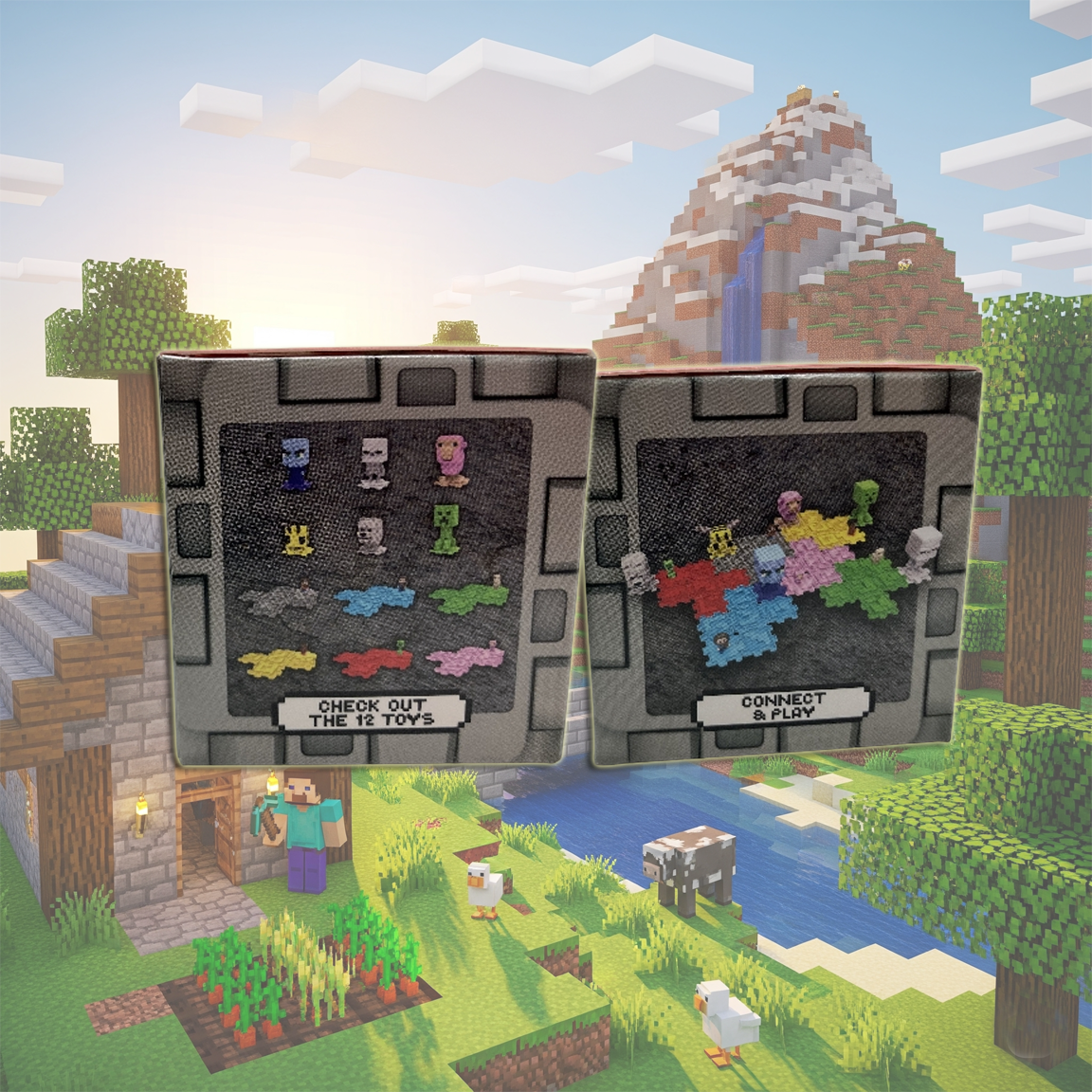 Stone Block & Garrett - A Minecraft Movie Happy Meal Toy 2025
