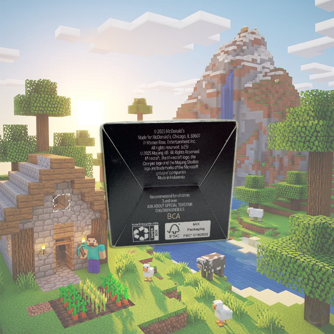 Stone Block & Garrett - A Minecraft Movie Happy Meal Toy 2025