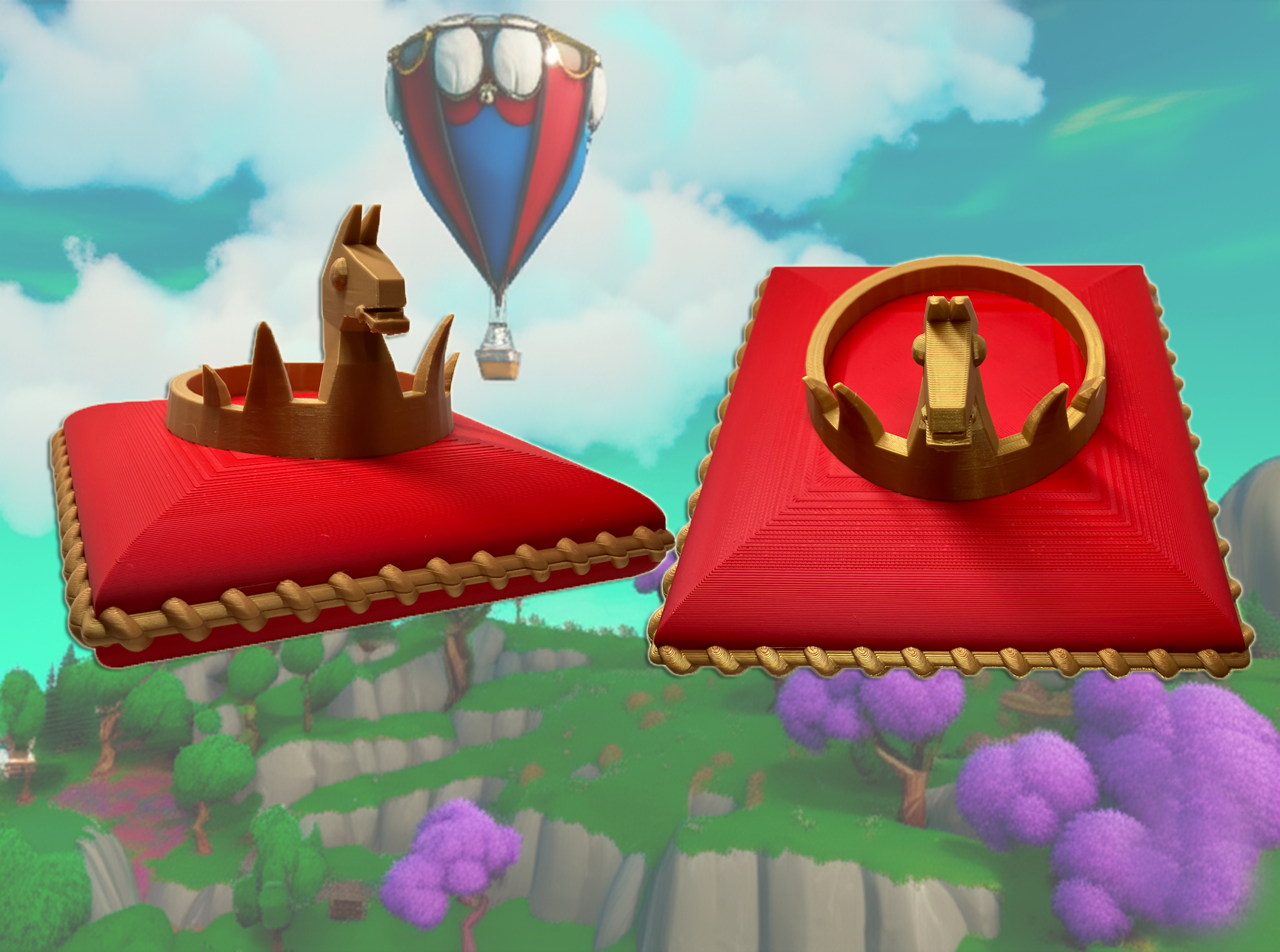 Fortnite Victory Royale Crown on Pillow