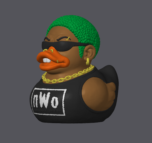 Dennis Rodman ‘The Worm’ Duck – nWo Inspired 3D Printable Collectible (Bambu Ready / Pre-Colored 3MF)