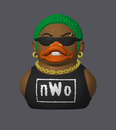 Dennis Rodman ‘The Worm’ Duck – nWo Inspired 3D Printable Collectible (Bambu Ready / Pre-Colored 3MF)