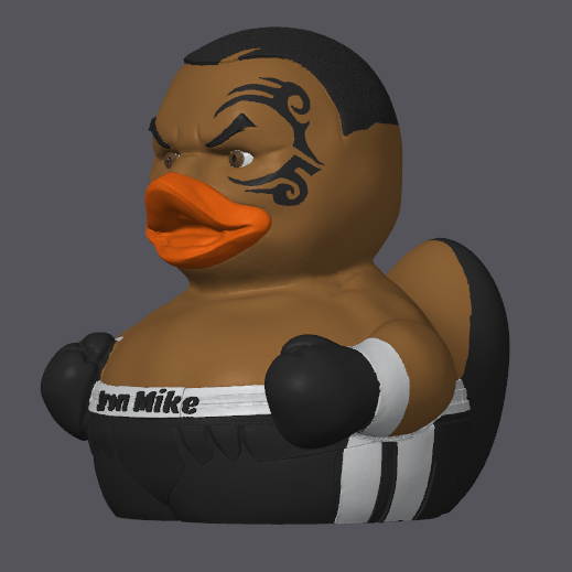 Iron Mike Tyson Duck – Full Colored Bambu Ready 3MF