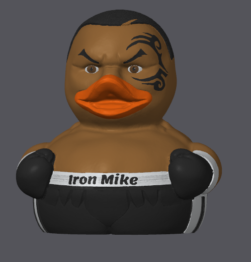 Iron Mike Tyson Duck – Full Colored Bambu Ready 3MF